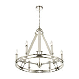 Bergamo 29'' Wide 6-Light Chandelier - Polished Nickel