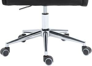 Karina Velvet / Engineered Wood / Metal / Foam Contemporary Grey Velvet Office Chair - 23" W x 26" D x 36"-39" H