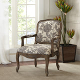 Monroe Traditional Camel Back Exposed Wood Chair