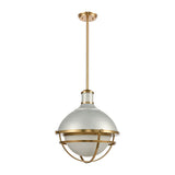 Jenna 16'' Wide 1-Light Pendant - Satin Silver