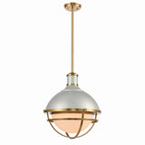 Jenna 16'' Wide 1-Light Pendant - Satin Silver