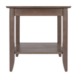 Winsome Wood Santino End Table, Oyster Gray 16622-WINSOMEWOOD