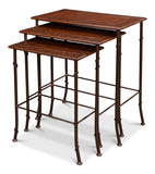 Kew Gardens Leather Nesting Tables