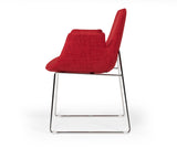 VIG Furniture Modrest Altair Modern Red Fabric Dining Chair VGOBTY100-F-RED