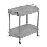 Butler Specialty Kathleen 2 Tier Powder Gray Bar Cart 1690418