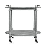 Butler Specialty Kathleen 2 Tier Powder Gray Bar Cart 1690418