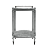 Butler Specialty Kathleen 2 Tier Powder Gray Bar Cart 1690418