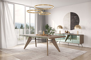 VIG Furniture Modrest Kennedy Modern Walnut Dining Table VGBB1403T-WAL