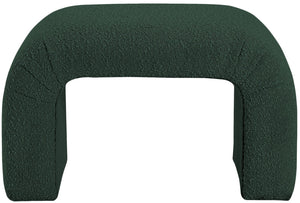 Niagara Boucle Fabric / Wood / Foam Contemporary Green Boucle Fabric Bench - 28" W x 15.5" D x 17.5" H