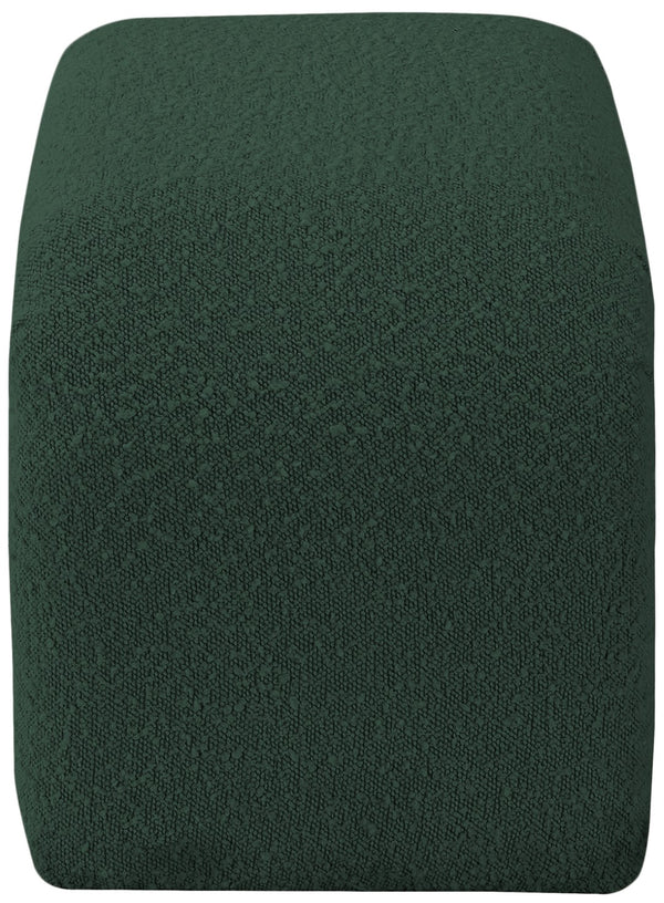 Niagara Boucle Fabric / Wood / Foam Contemporary Green Boucle Fabric Bench - 28" W x 15.5" D x 17.5" H