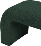 Niagara Boucle Fabric / Wood / Foam Contemporary Green Boucle Fabric Bench - 28" W x 15.5" D x 17.5" H