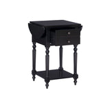 Shiloh Black Table With Dropleaf