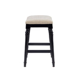 Hayes Big And Tall Counter Stool, Black