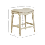 Hayes Big And Tall Counter Stool, Cream