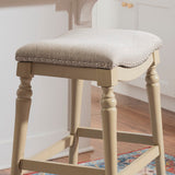 Hayes Big And Tall Counter Stool, Cream