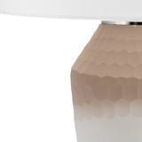 Sagebrook Home Contemporary Glass, 25" Classic Table Lamp, Ivory/beige 50734 Ivory/beige Glass