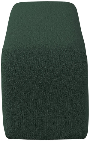 Niagara Boucle Fabric / Wood / Foam Contemporary Green Boucle Fabric Bench - 52" W x 15.5" D x 17.5" H