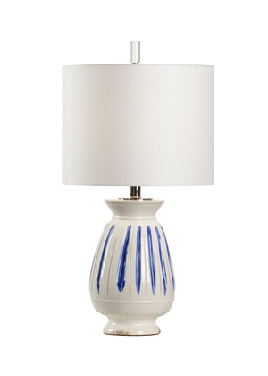 Capri Lamp - Cobalt Stripe