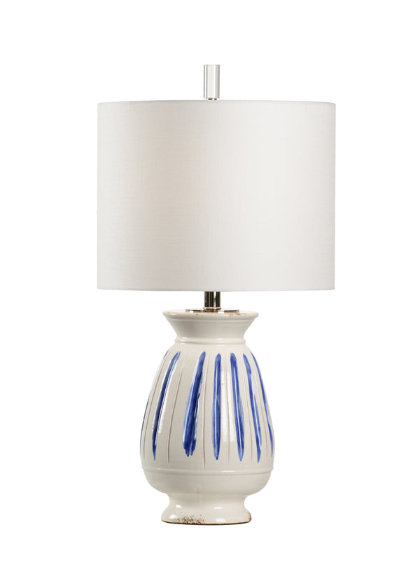 Capri Lamp - Cobalt Stripe