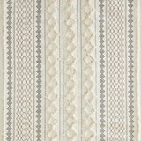 Imani Mid-Century 100% Cotton Printed Shower Curtain with Chenille in Ivory