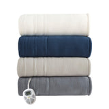 Fleece to Sherpa Casual 100% Polyester Fleece to Sherpa Heated Blanket