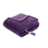 Beautyrest Heated Plush Casual 100% Polyester Solid Microlight / Solid Microlight Heated Throw BR54-1925