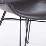 Alisa Side Chair in Dark Gray - Set of 2