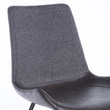 Alisa Side Chair in Dark Gray - Set of 2