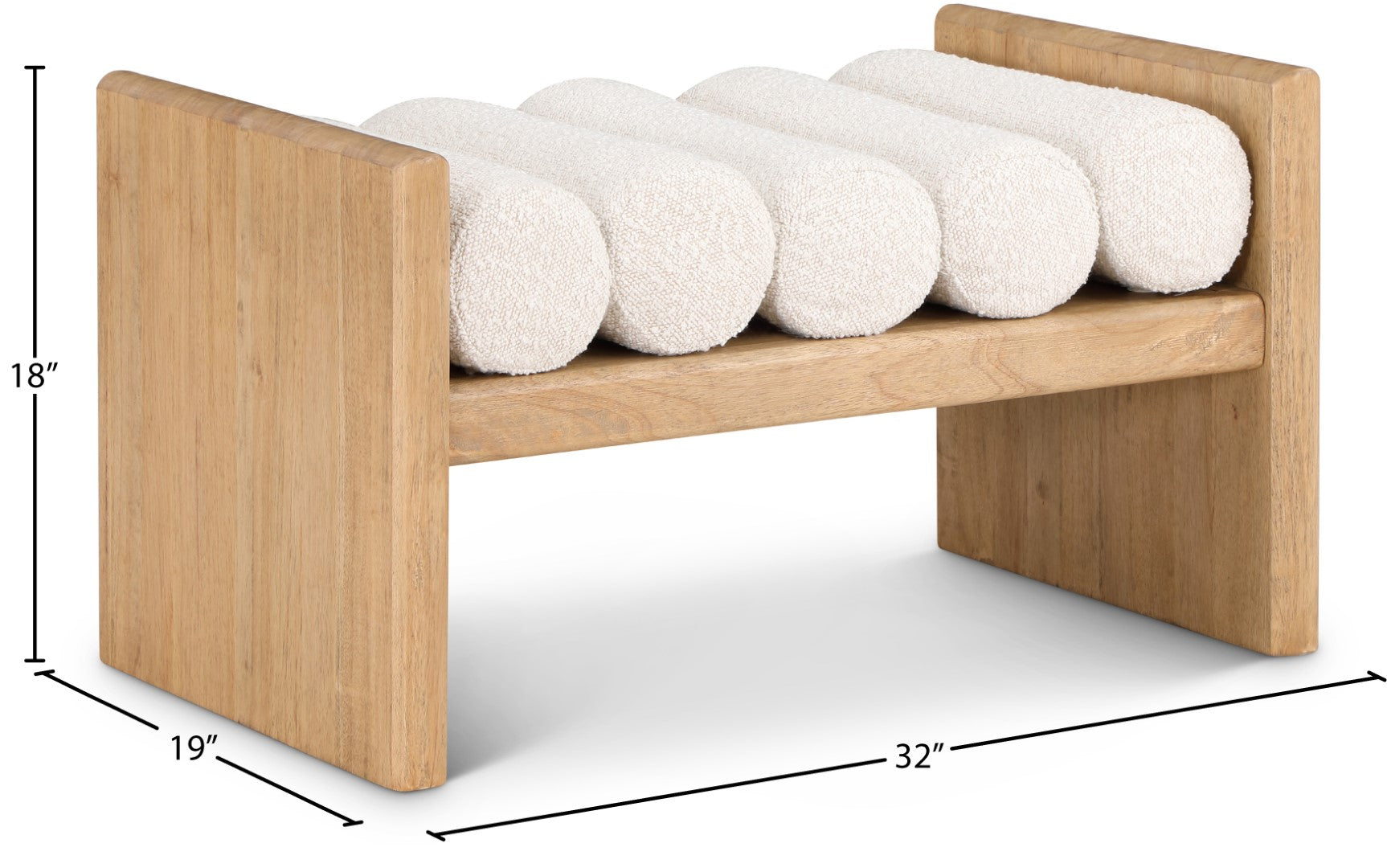 Meridian Furniture Waverly Bench - Thumbnail 5