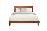 Alpine Furniture Dakota Full Platform Bed 1974-08F Acorn Mahogany Solids & Veneer 59 x 80 x 43