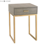 Shagreen Accent Table - Gray