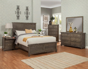 Vilo Home Industrial Charms Gray Distressed 5pc Bedroom Set VH1820-CK-5pc  VH1820-CK-5pc 