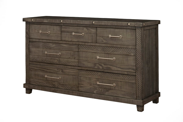 Vilo Home Industrial Charms Gray 2pc Distressed Dresser & Mirror VH1811-D_M VH1811-D_M