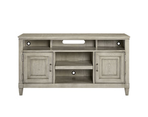 Newport 54" TV Console - Handcrafted Sand Finish with Cable Management & Soundbar Shelf, Fully Assembled
