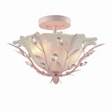 Circeo 17'' Wide 2-Light Semi Flush Mount - Light Pink