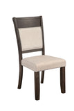 Alpine Furniture Brayden Set of 2 Side Chairs 2019-02 Espresso Acacia Solids & Veneer 24.5 x 19 x 40