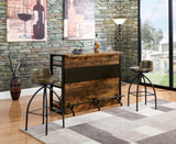 Contemporary Swivel Bar Stool Cognac and Antique Black