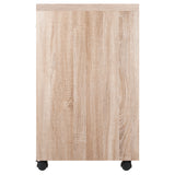 Winsome Wood Kenner 1-Drawer Storage Mobile Cabinet, Two-Tone 18220-WINSOMEWOOD