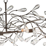 Crislett 43'' Wide 6-Light Linear Chandelier - Sunglow Bronze