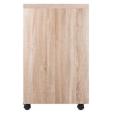 Winsome Wood Kenner Open Storage Mobile Cabinet, Two-Tone 18333-WINSOMEWOOD