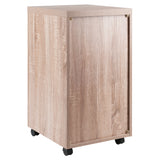 Winsome Wood Kenner Open Storage Mobile Cabinet, Two-Tone 18333-WINSOMEWOOD