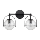 Langford 17'' Wide 2-Light Vanity Light - Matte Black