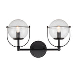 Langford 17'' Wide 2-Light Vanity Light - Matte Black