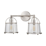 Merrick 17'' Wide 2-Light Vanity Light - Satin Nickel