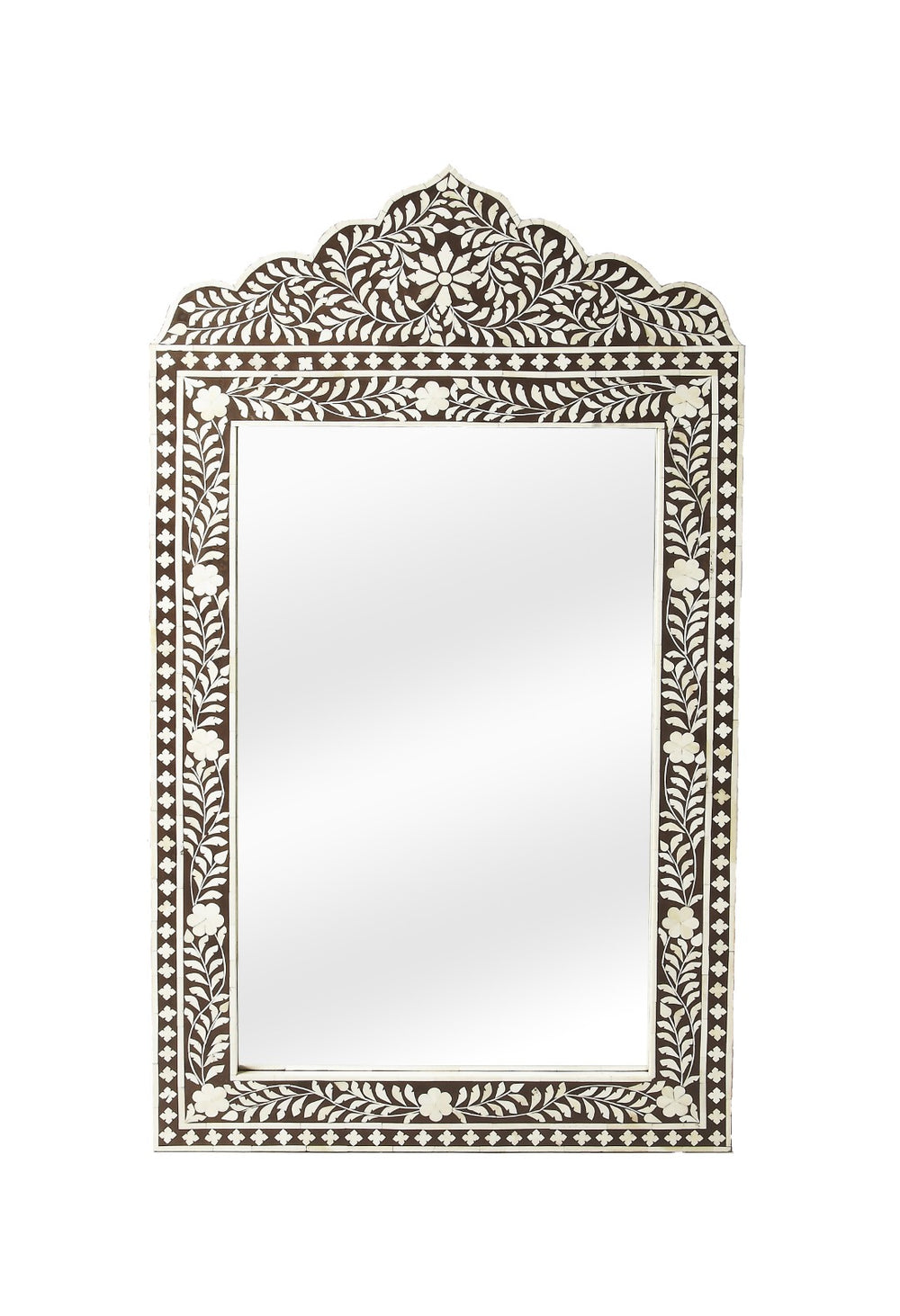 Butler Specialty Victoria Brown Bone Inlay Wall Mirror 1856070