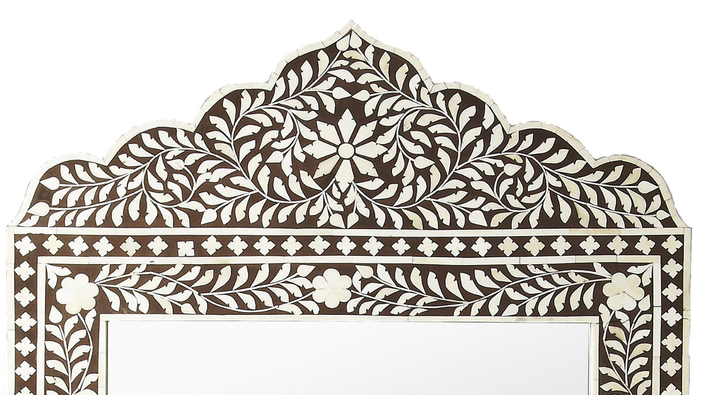 Butler Specialty Victoria Brown Bone Inlay Wall Mirror 1856070