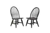Ashford Large Bowback Side Chair, Black - Set of 2