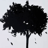 Sagebrook Home Contemporary 32x47, Hand Painted Autumn Wind Tree, Blk 70215 Black Mdf