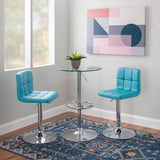 Jenna 3PC Pub Table Set Teal