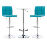 Jenna 3PC Pub Table Set Teal